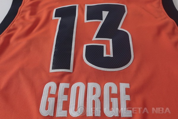 Camiseta George #13 Oklahoma City Thunder Naranja - Haga un click en la imagen para cerrar
